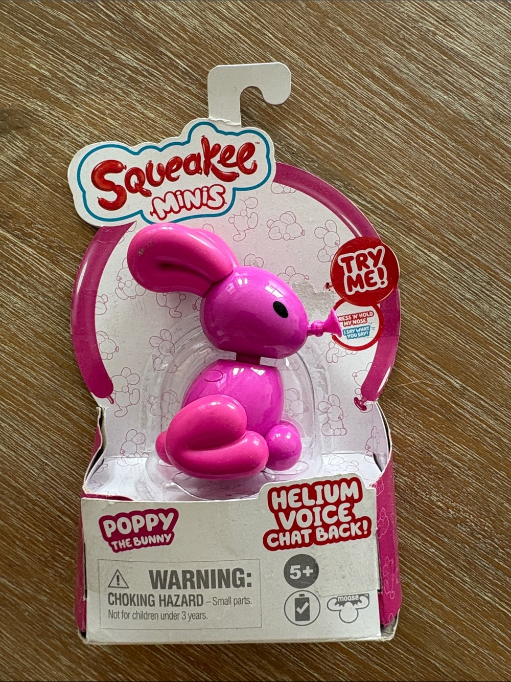 New Squeakee Poppy the Bunny - Pink Interactive Kids Toy